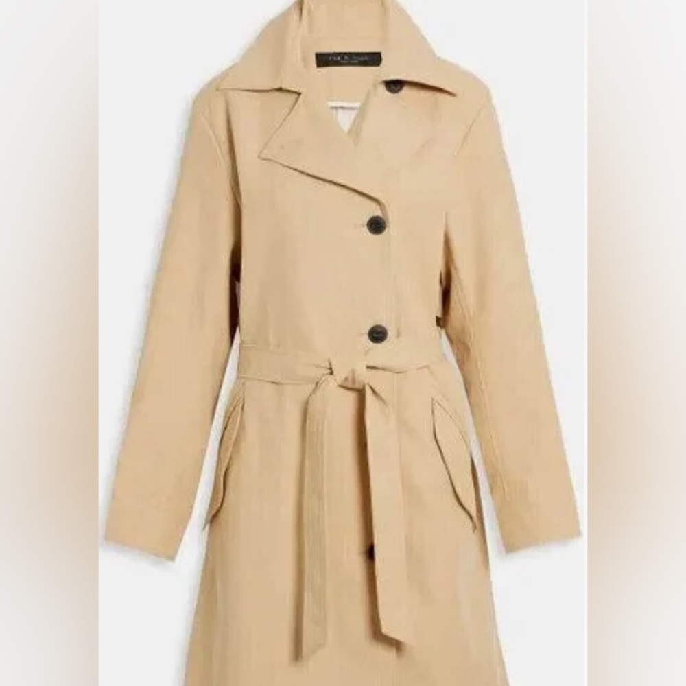 Rag & Bone 100% Cotton Trench Coat. Size M. Tan.